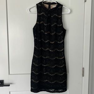 Black lace dress